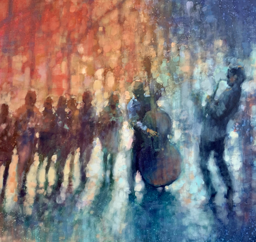 Street-Jazz-Acrylic-on-Canvas-101cmx101-cm