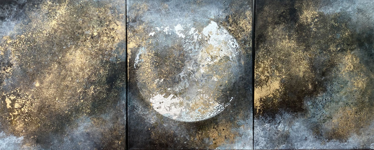 Luna-Mixed-Media-on-Canvas-Triptych-50cm-x120cm