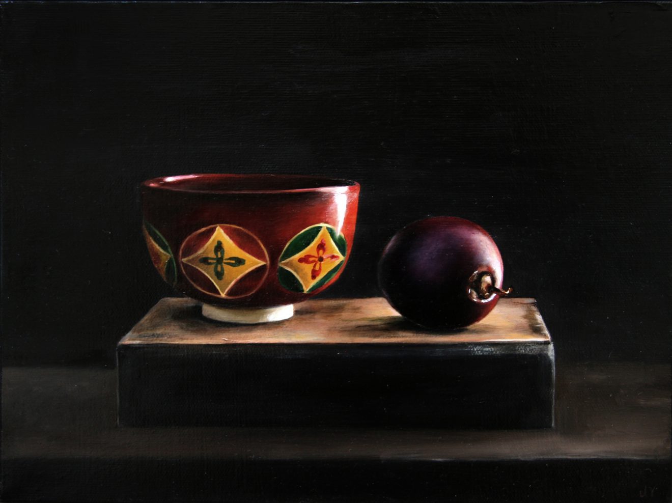 Monks Bowl with Tamarillo Oil on Canvas 23cmx30cm 2013