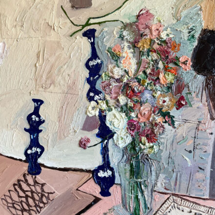 Blue Japanese Ceramic Tower