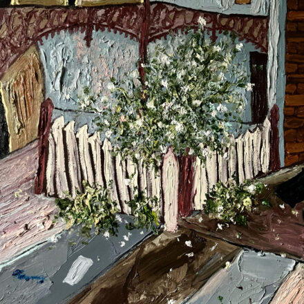 White Rose Bush In Carlton North