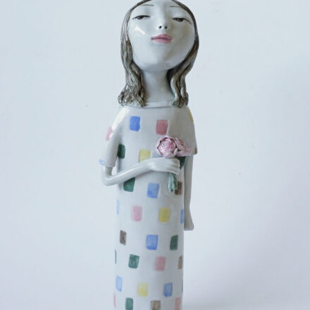 Girl with Roses