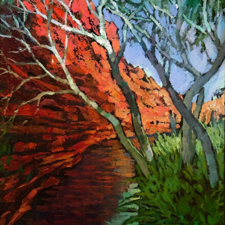 Against The Cliffs, Red ,Golden Fire Light - Watarrka