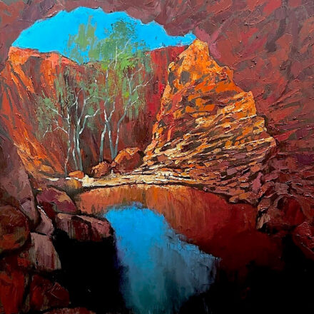 Out Of The Aperture Of The Cave Grows The White Gum