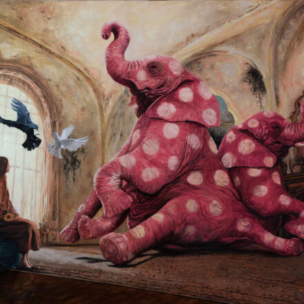 Room n. VIII (the pink polka-dotted Siamese twin elephant in the room)